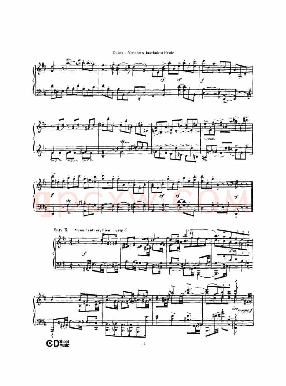 Variations, Interlude & Finale on theme de Rameau(拉摩主题变奏曲、间奏曲和终曲·第一部分)