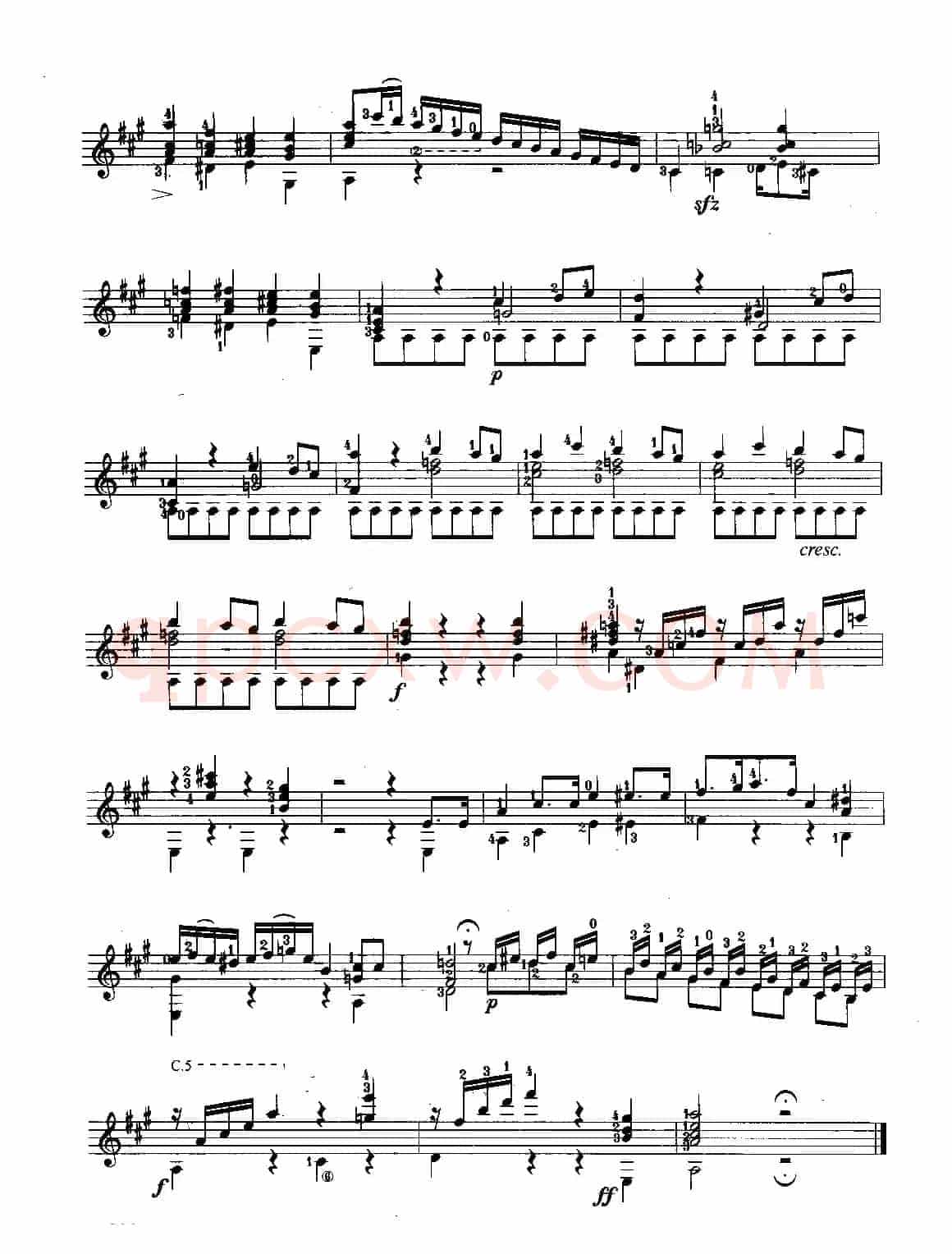 英雄大奏鸣曲（古典吉他）