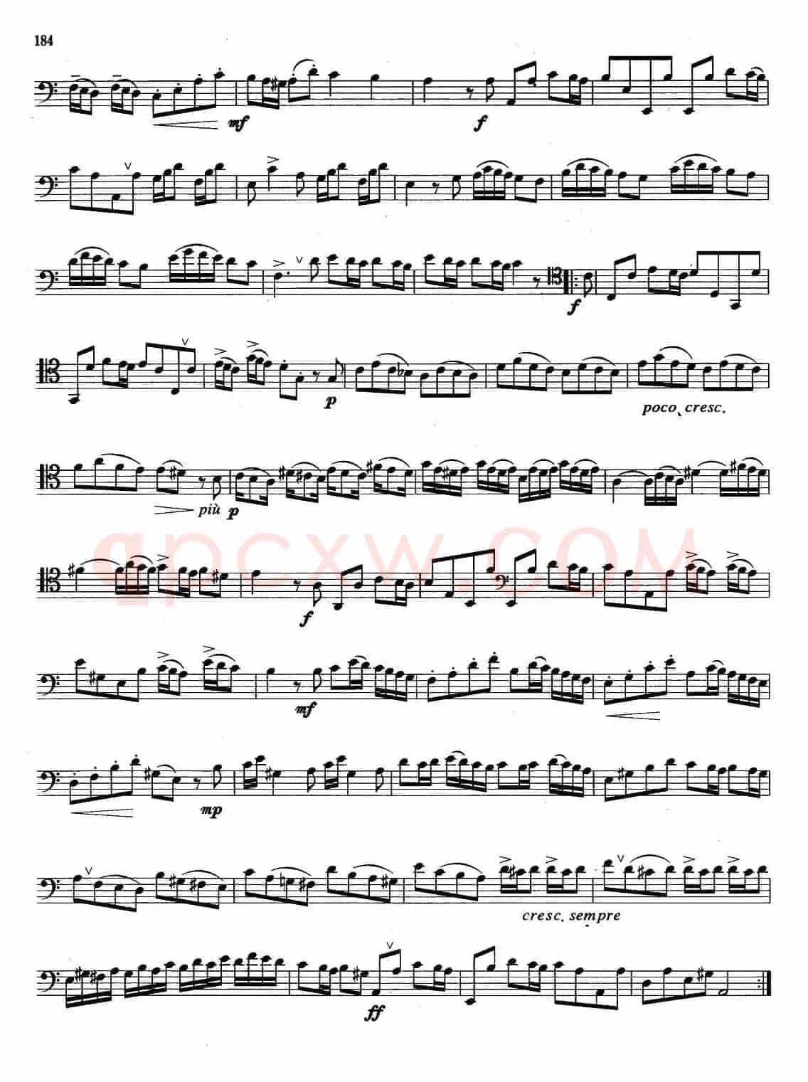 B组乐曲：第三奏鸣曲（长号）