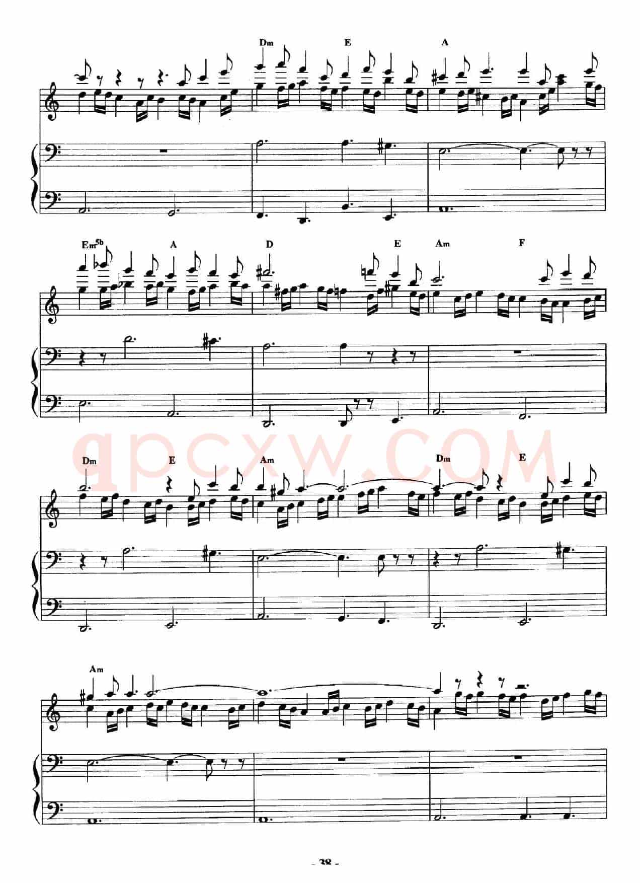 电影配乐大师莫瑞康最佳20首钢琴谱（Best of Ennio Morricone·11）