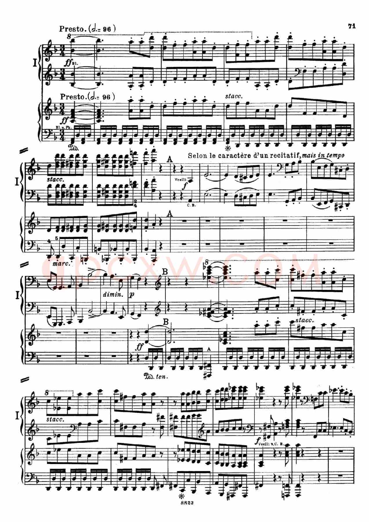 d小调第九交响曲 Op.125(双钢琴P63——72)