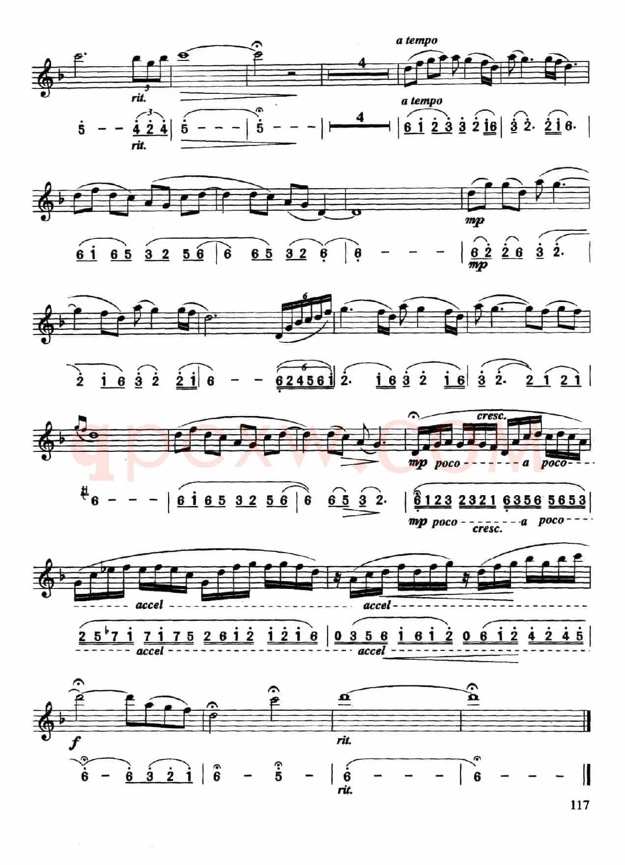 小河淌水（线简谱对照版）