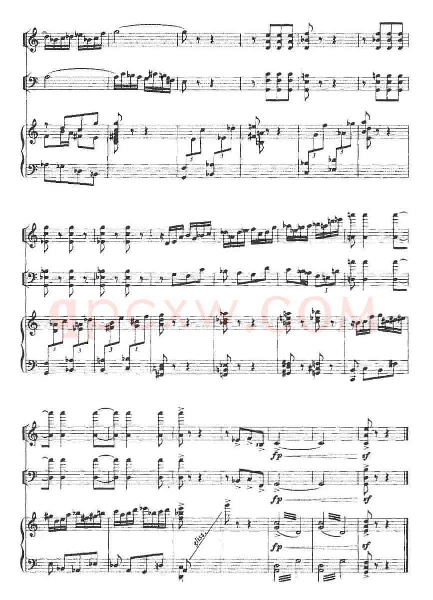 钢琴三重奏（陈铭志作曲版、小提琴+大提琴+钢琴）