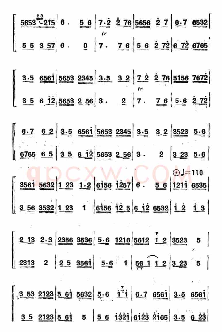 江南丝竹乐曲：中花三六（二胡+笛）