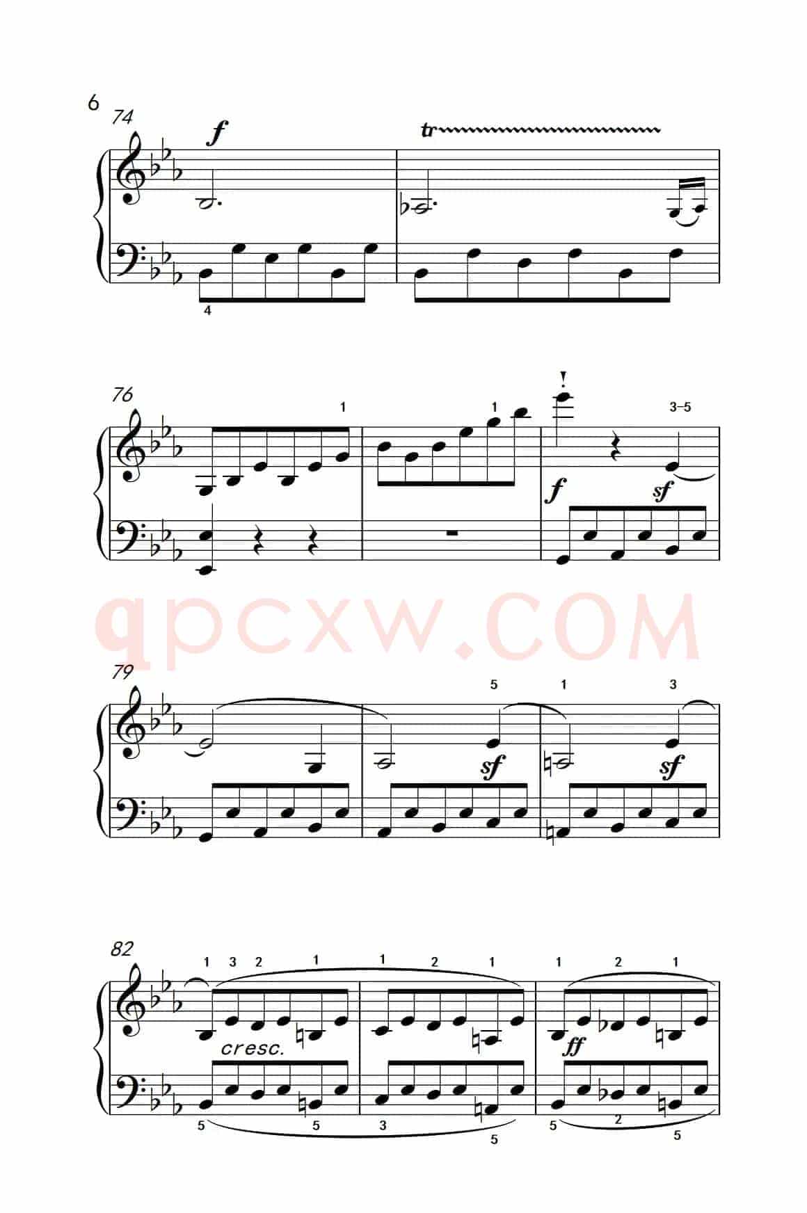 奏鸣曲 Opus 10 Nr.1 第一乐章（贝多芬奏鸣曲集 2）