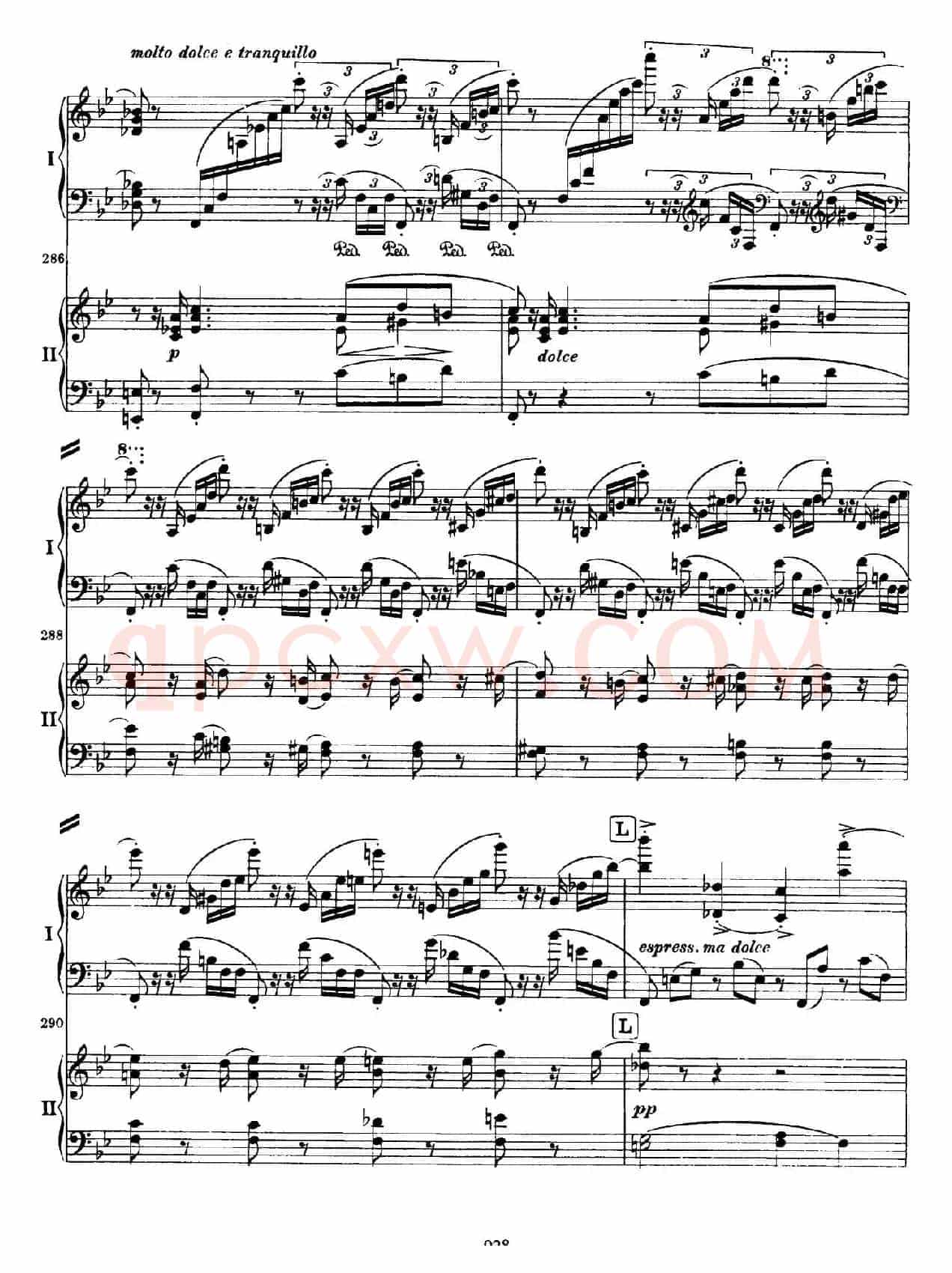 降B大调第二钢琴协奏曲 （P21——30）