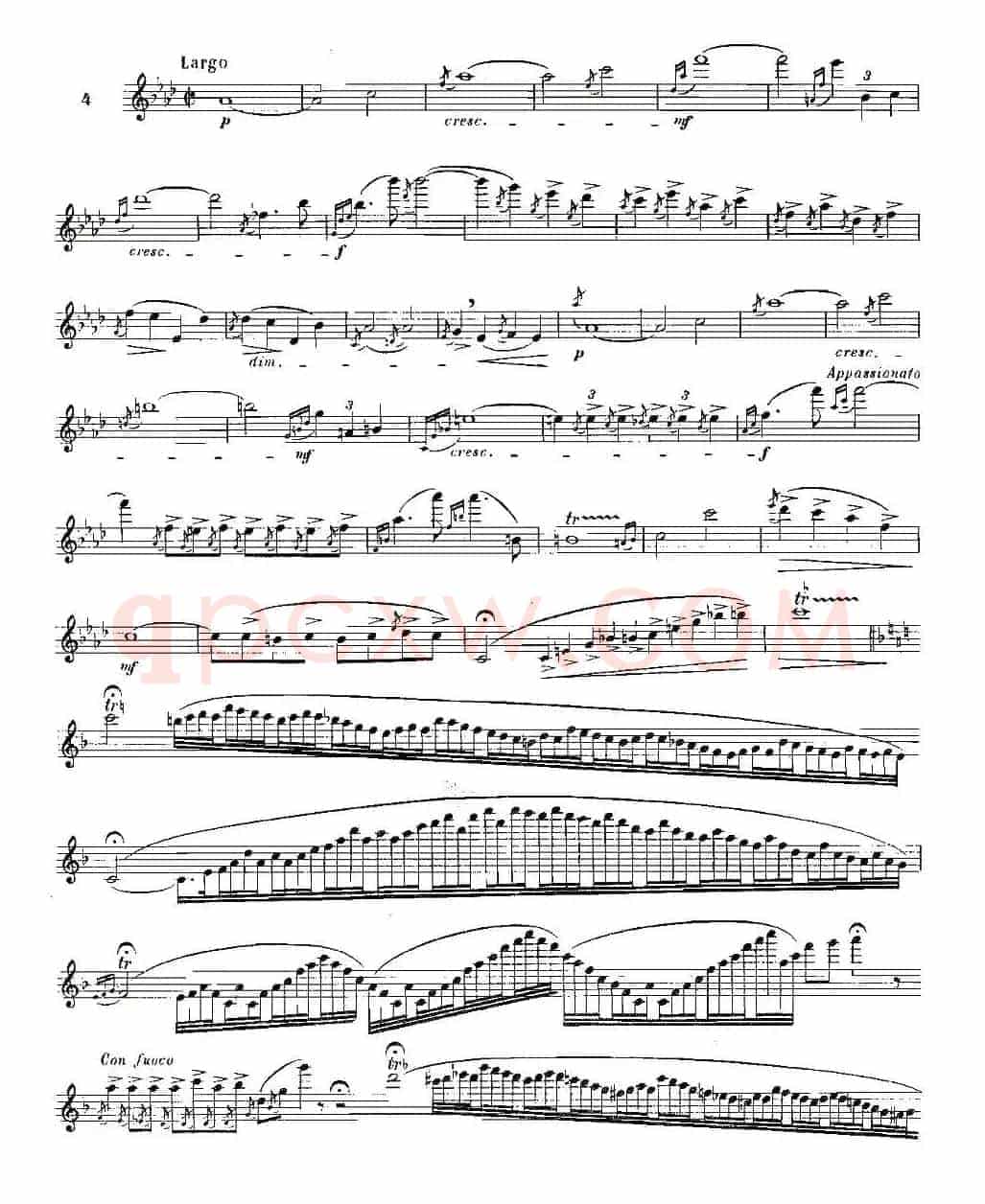 基于维尼亚夫斯基练习曲的10首长笛练习曲之4（Moyse - 10 Studies After Wieniawski）
