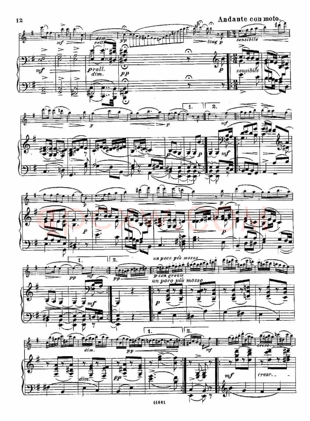 Fantaisies nationales. Suedois.（Op.59 No.4）（长笛+钢琴伴奏）