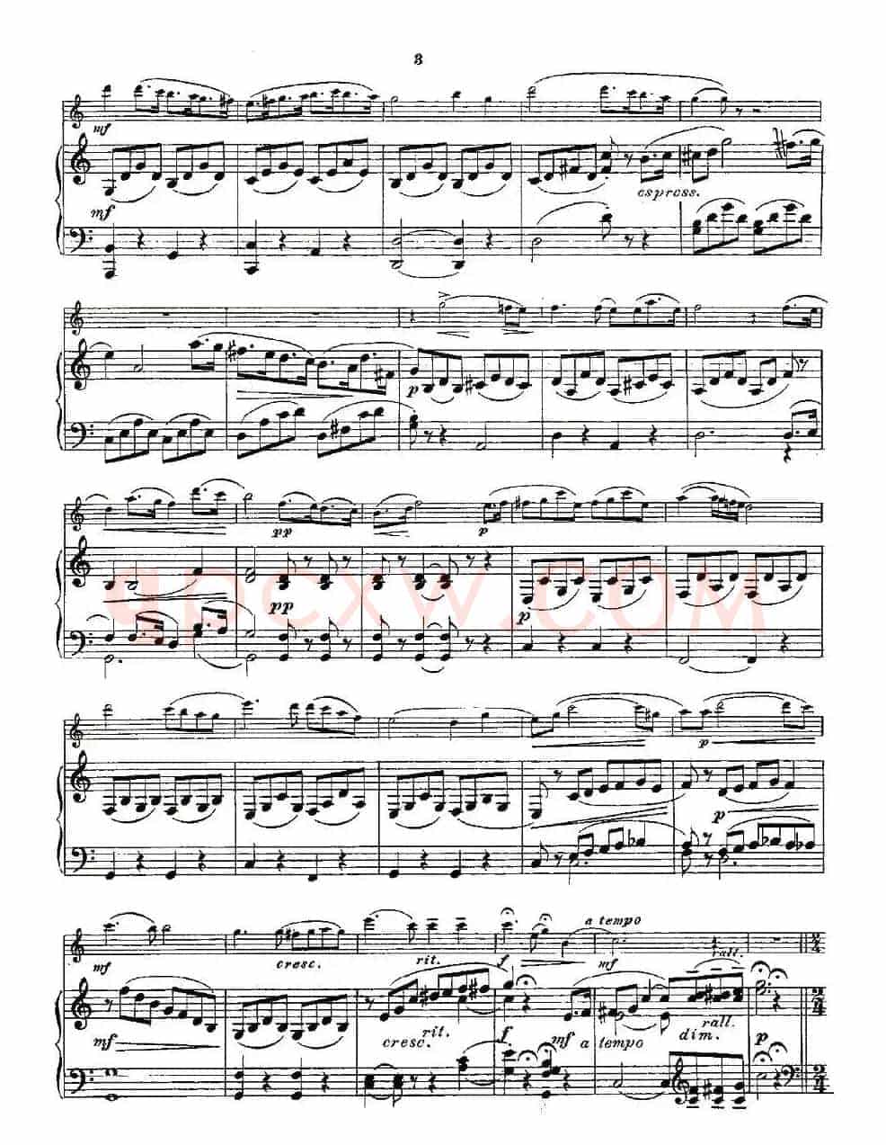Opern-Transcriptionen.Op.45-7（长笛+钢琴伴奏）