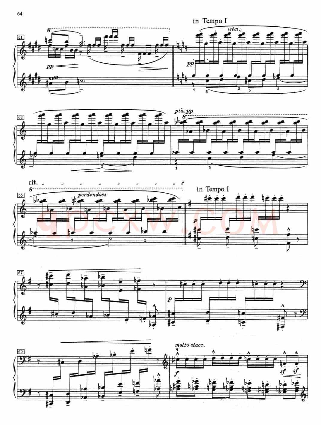德彪西12首钢琴练习曲(9 反复音练习v1.0 notes répétées)