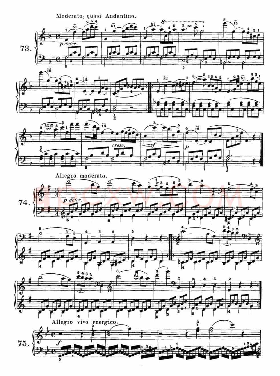 Czerny - 100 Progressive Studies Op.139（69—77）