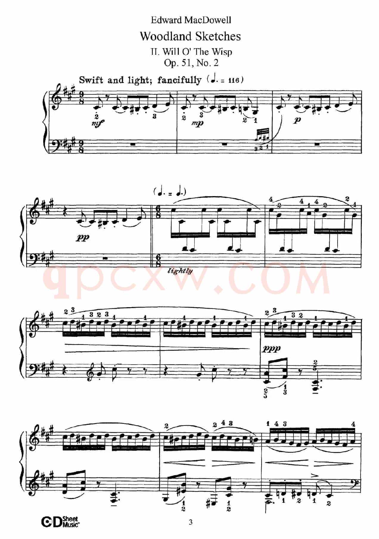Woodland Sketches Op.51(森林素描·2)