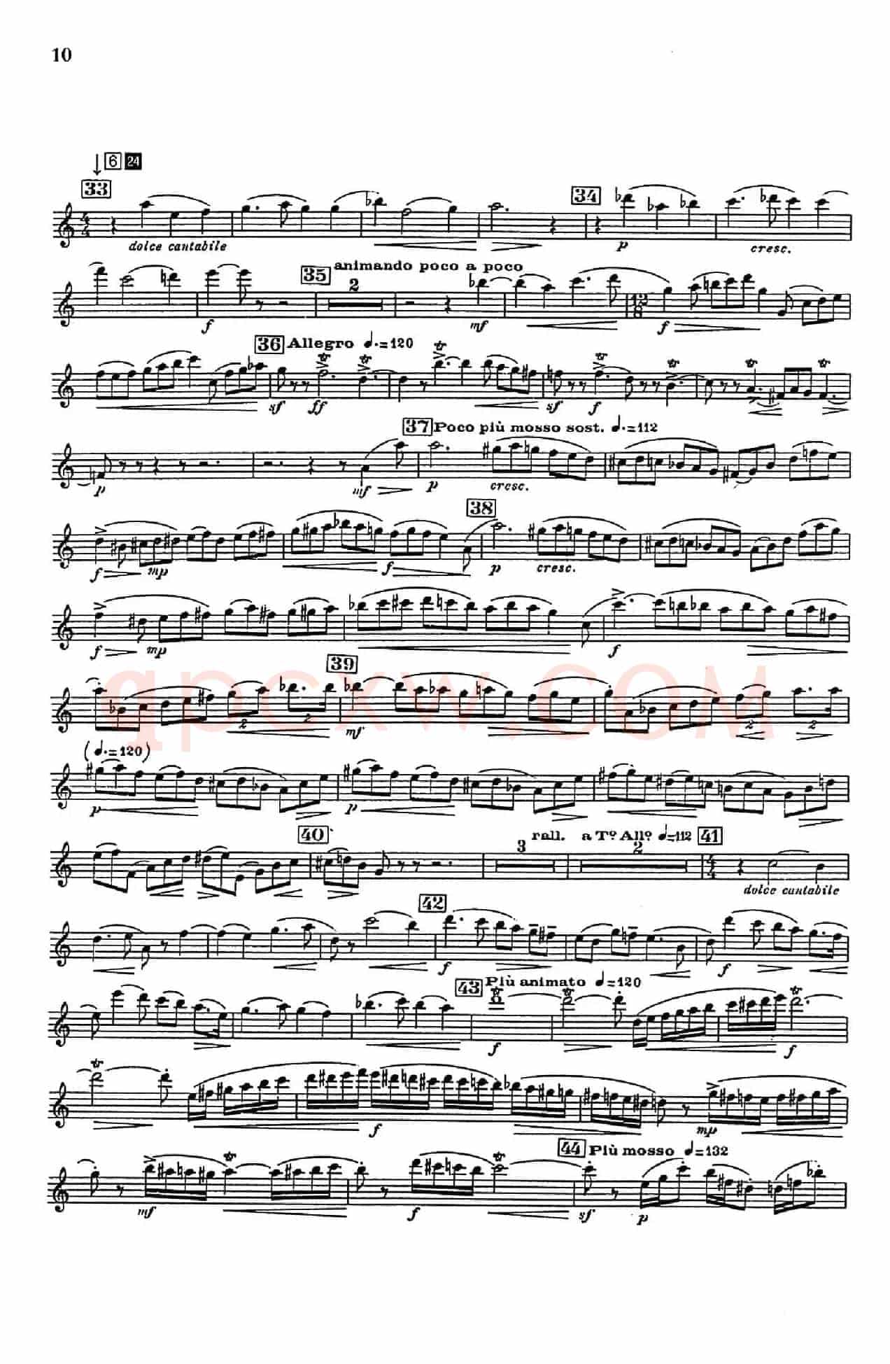 Glazunov Op.109（格拉组诺夫协奏曲Op.109）（中音萨克斯分谱）