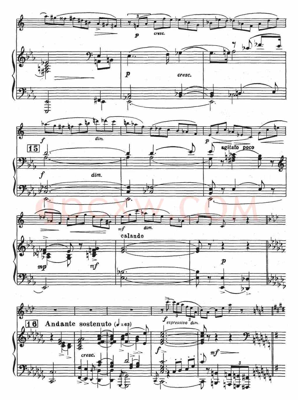 Glazunov Op.109（格拉组诺夫协奏曲Op.109）（萨克斯+钢琴伴奏）