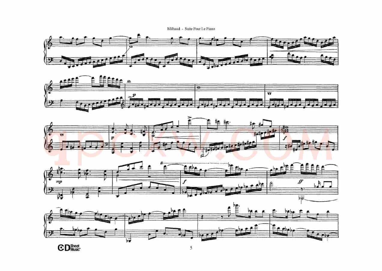 Suite Pour Le Piano Op.8（钢琴组曲·Ⅱ）