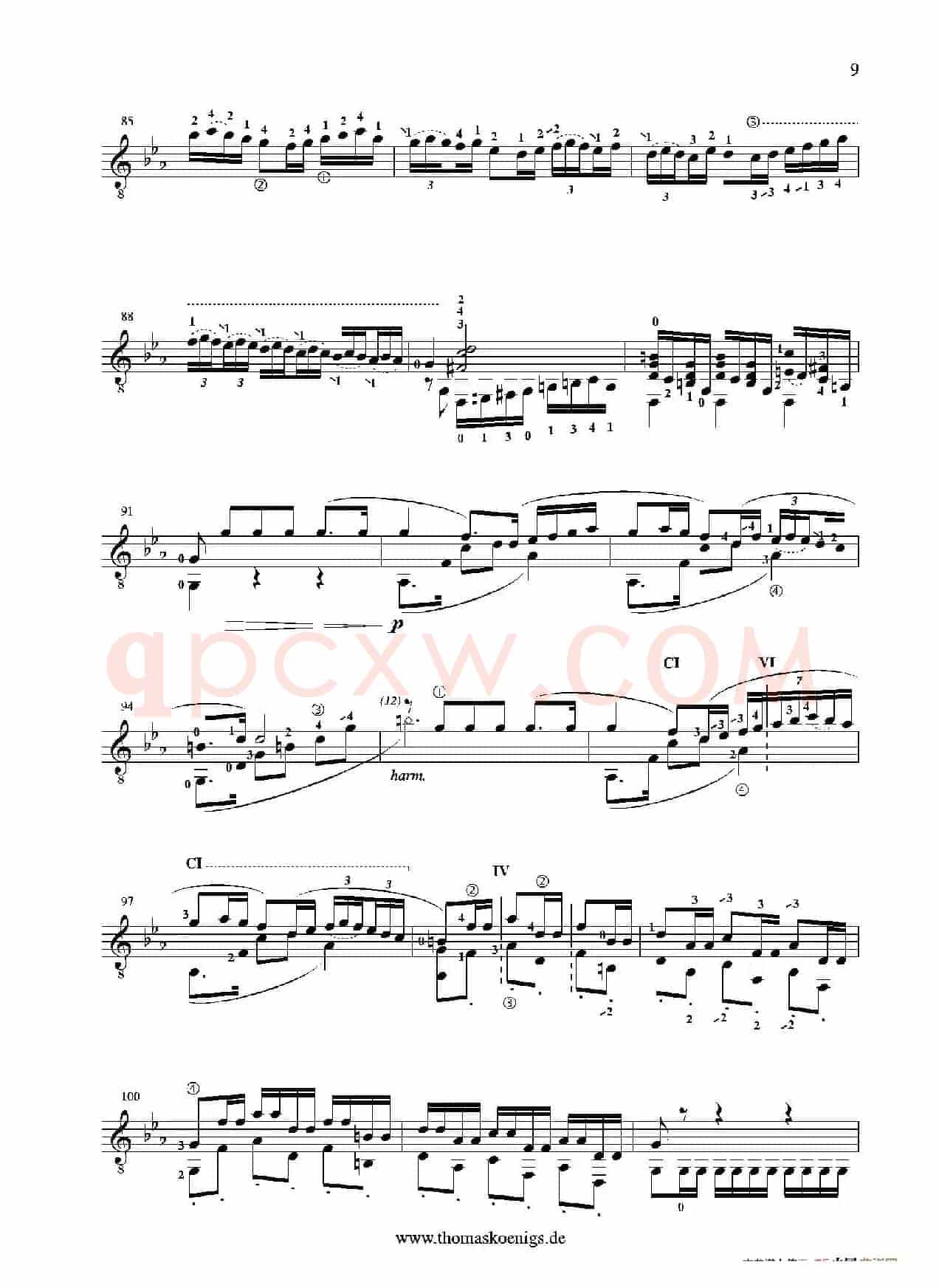 Sevilla(No.3 der Suite espanola op.47)（古典吉他）