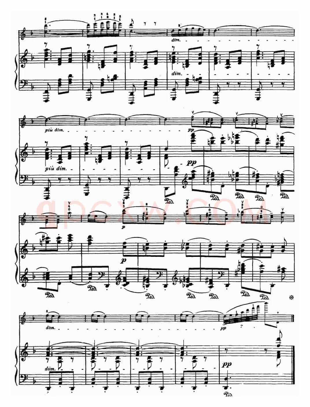小夜曲（为著名小提琴家克莱斯勒而作）