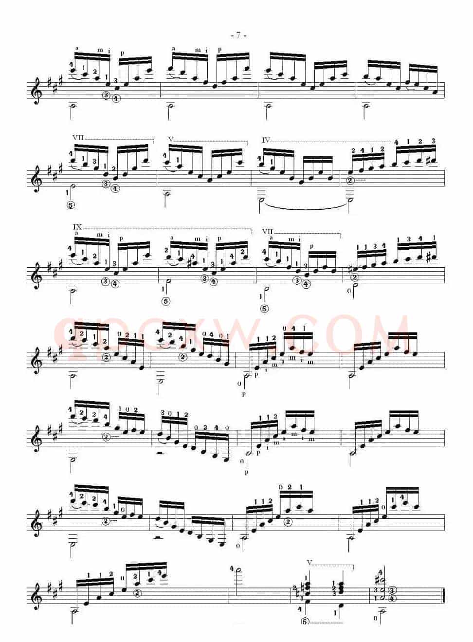 他雷加12首练习曲之4