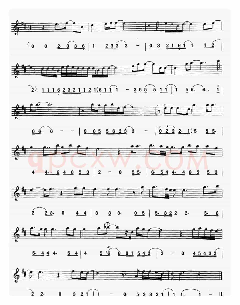一切为了你（电影《侠盗罗宾汉》主题曲）（线简谱对照版）
