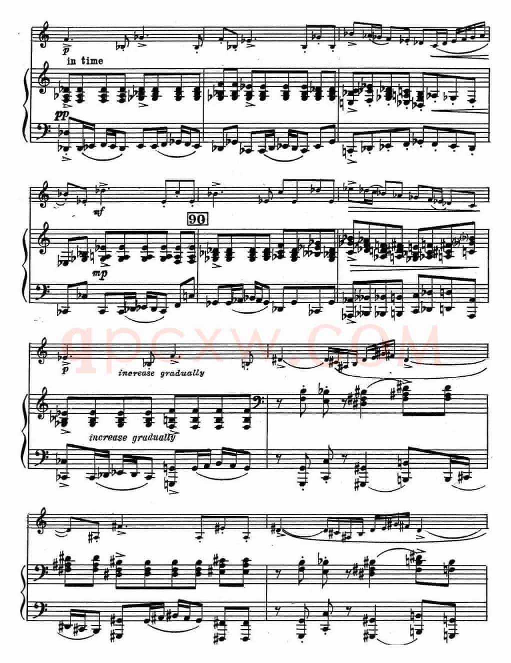 克莱斯顿《中音萨克斯管奏鸣曲》第一乐章（中萨+钢琴伴奏）