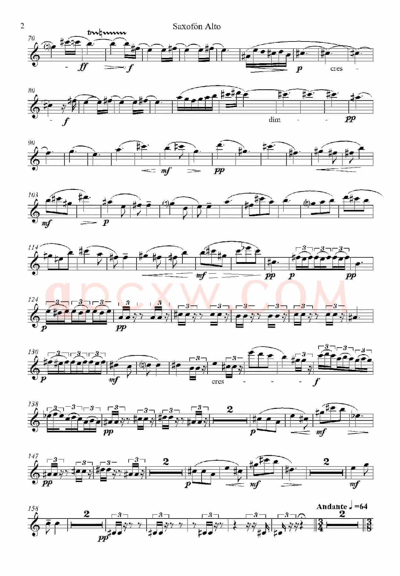 IMPROMTUS（中音萨克斯分谱）