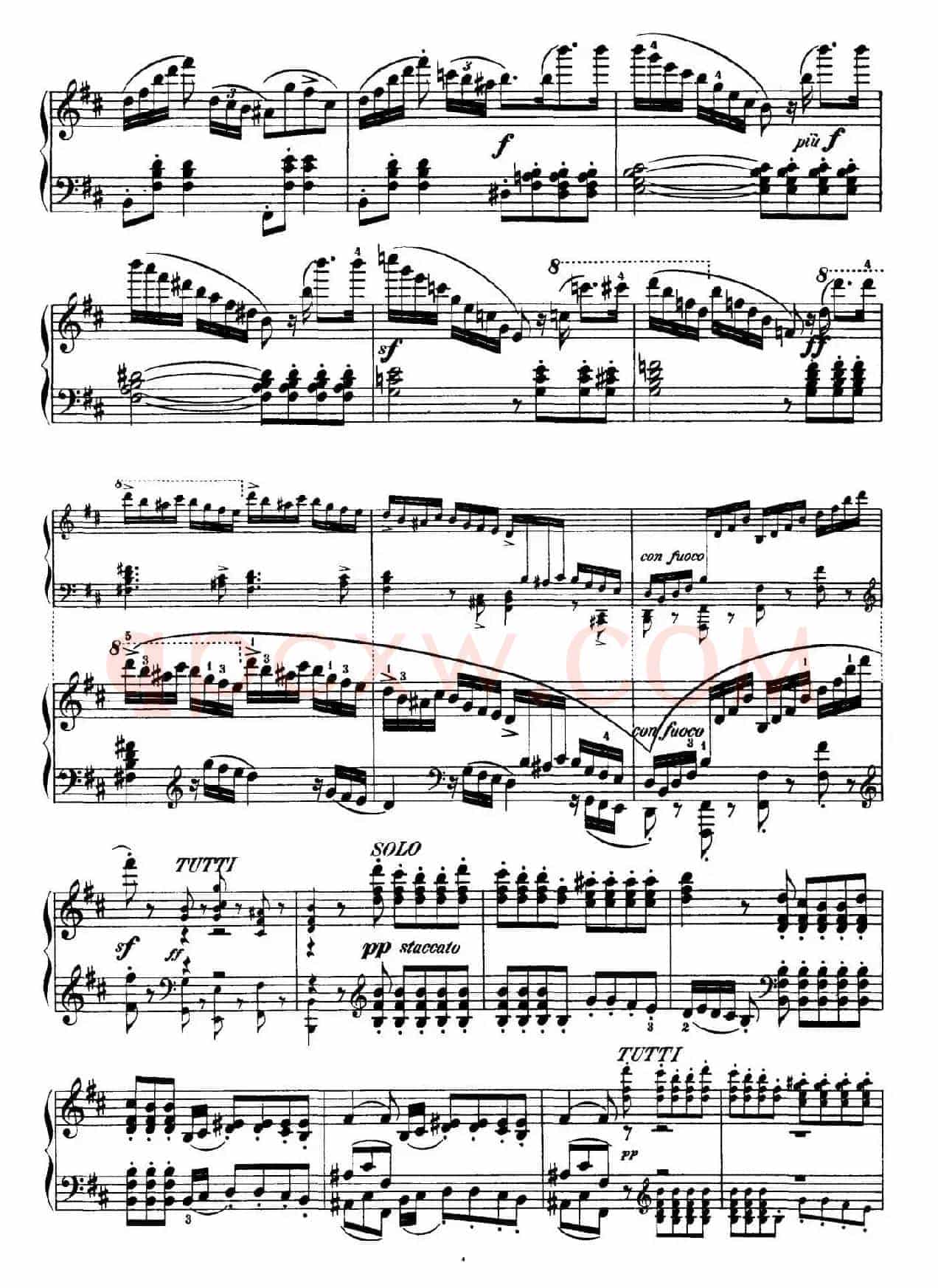 Capriccio Brillante in B Major Op.22(B大调华丽随想曲·钢琴独奏)