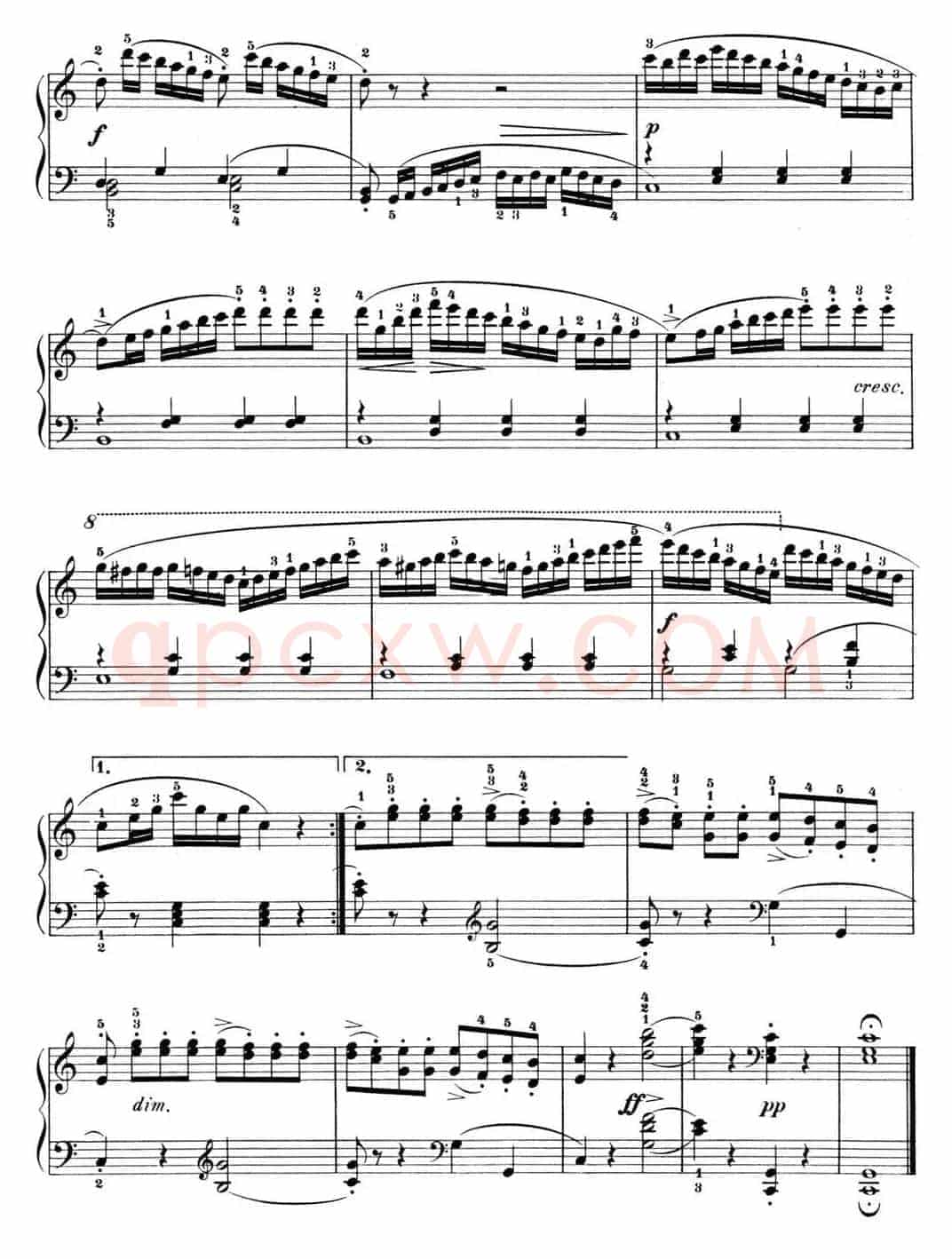25首车尔尼Op.748练习曲（NO.1）