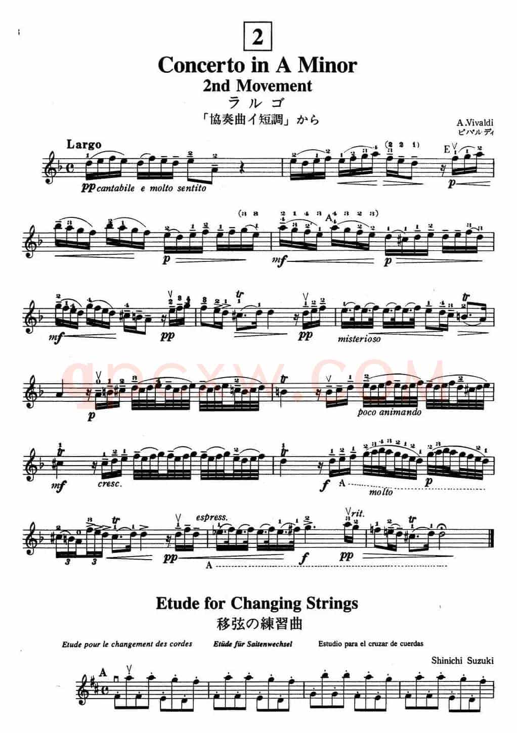 铃木小提琴教材第五册（Suzuki Violin School Violin Part VOLUME 5）