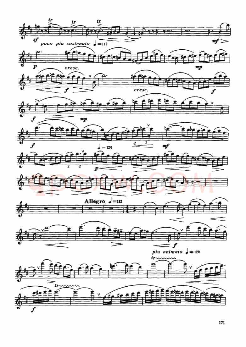 Glazunov Op.109（格拉组诺夫协奏曲Op.109）（中音萨克斯分谱）