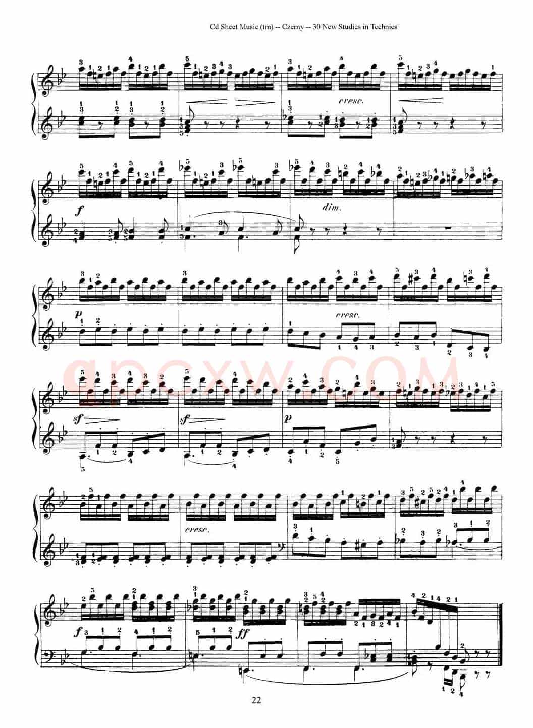 Czerny - 30 New Studies - 13（车尔尼Op849 - 30首练习曲）