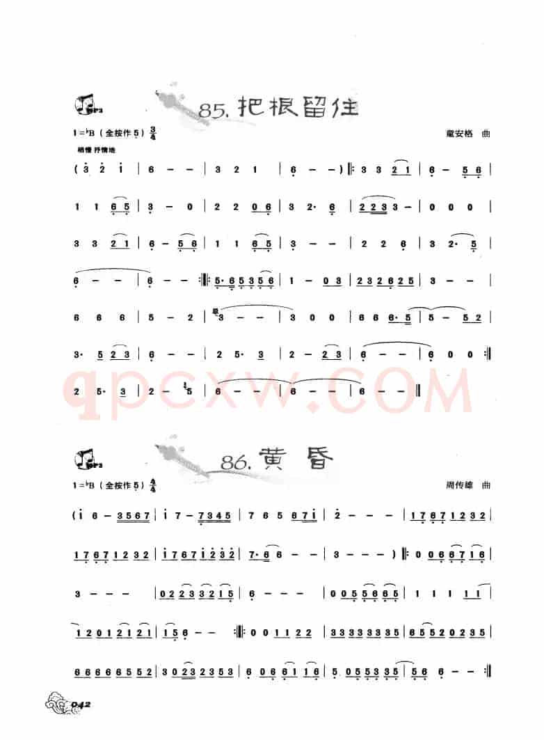 葫芦丝曲精选：把根留住 黄昏