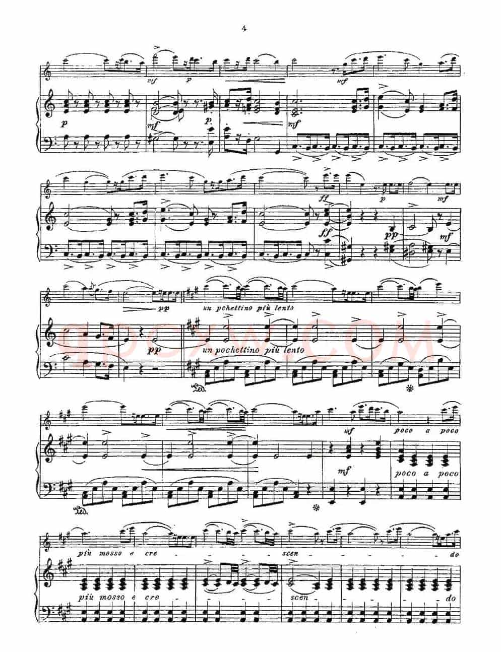 Opern-Transcriptionen.Op.45-3（长笛+钢琴伴奏）