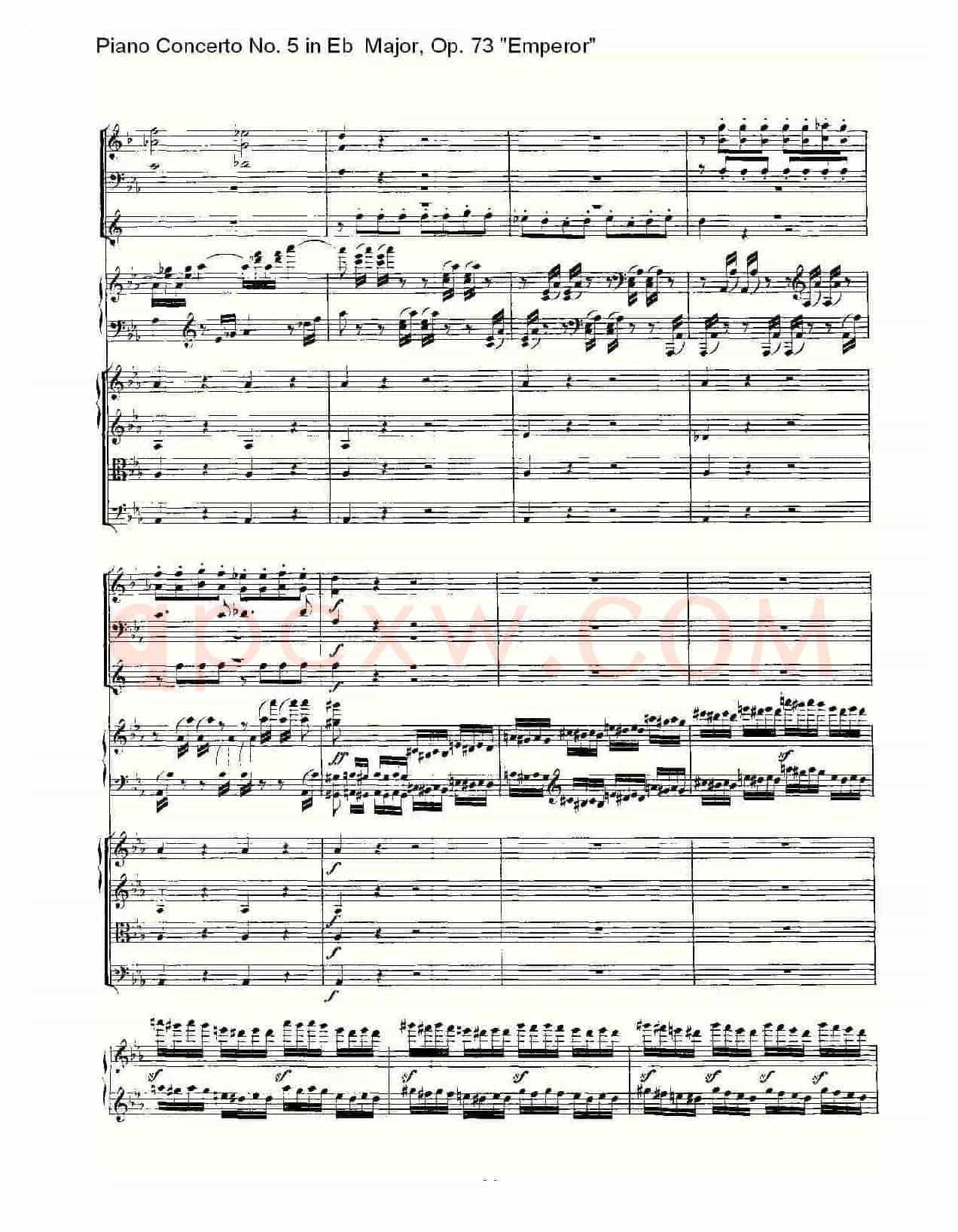 Eb大调钢琴第五协奏曲 Op.73“皇帝” 第一乐章（二）