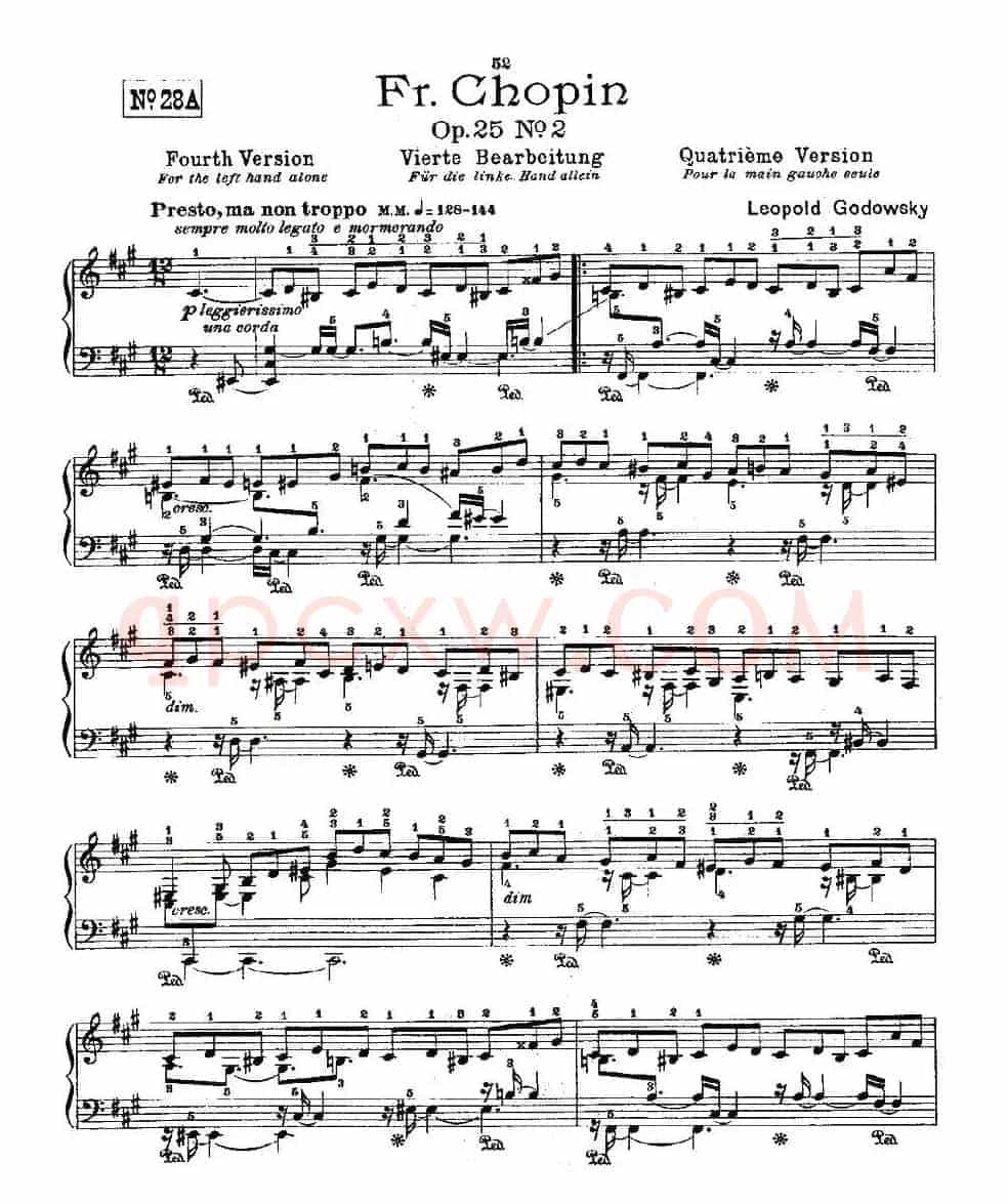 肖邦《练习曲》Fr.Chopin Op.25 No2-4