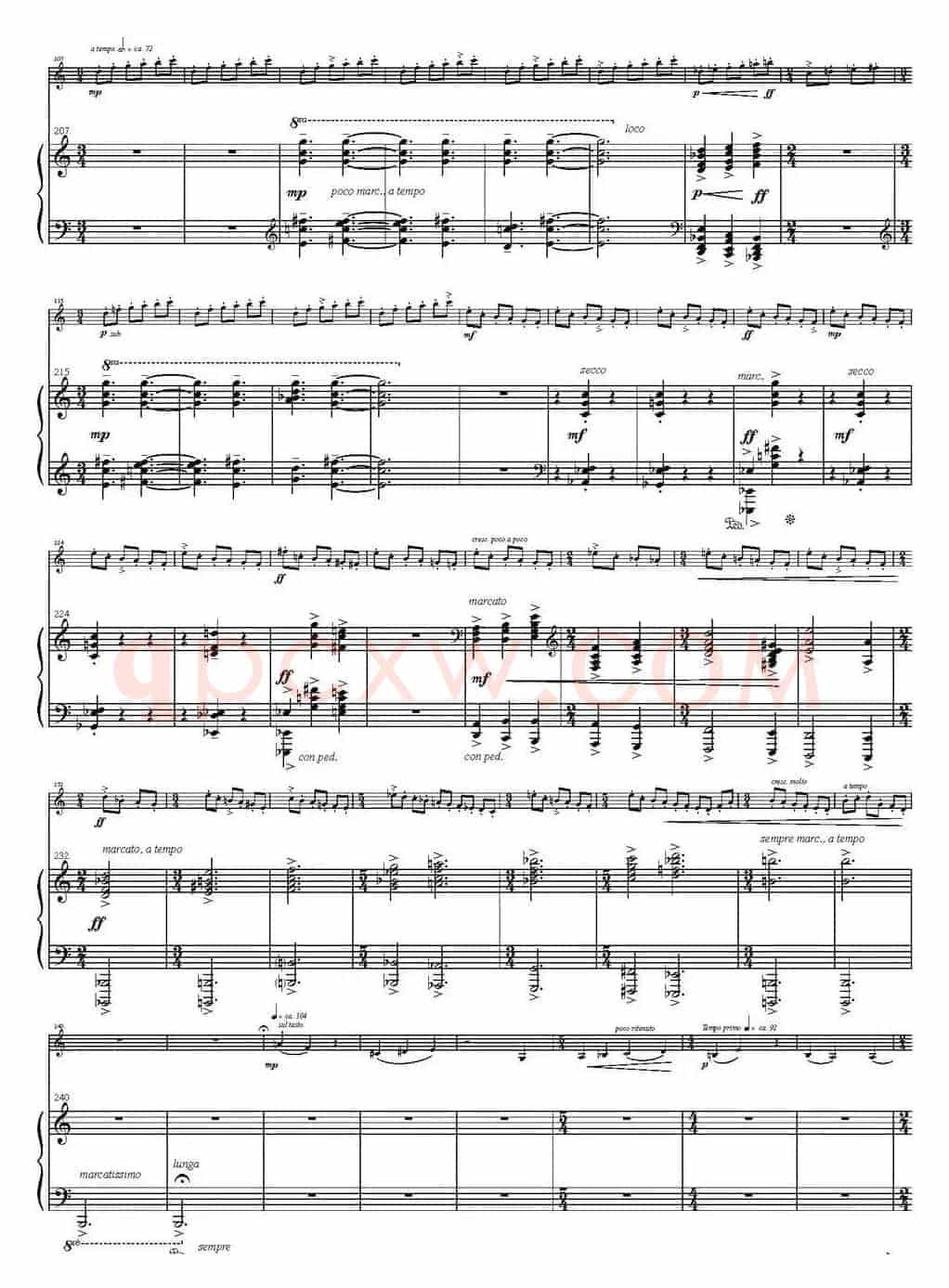 Sonata Poema aenigmaticum（小提琴+钢琴伴奏、4th movement）