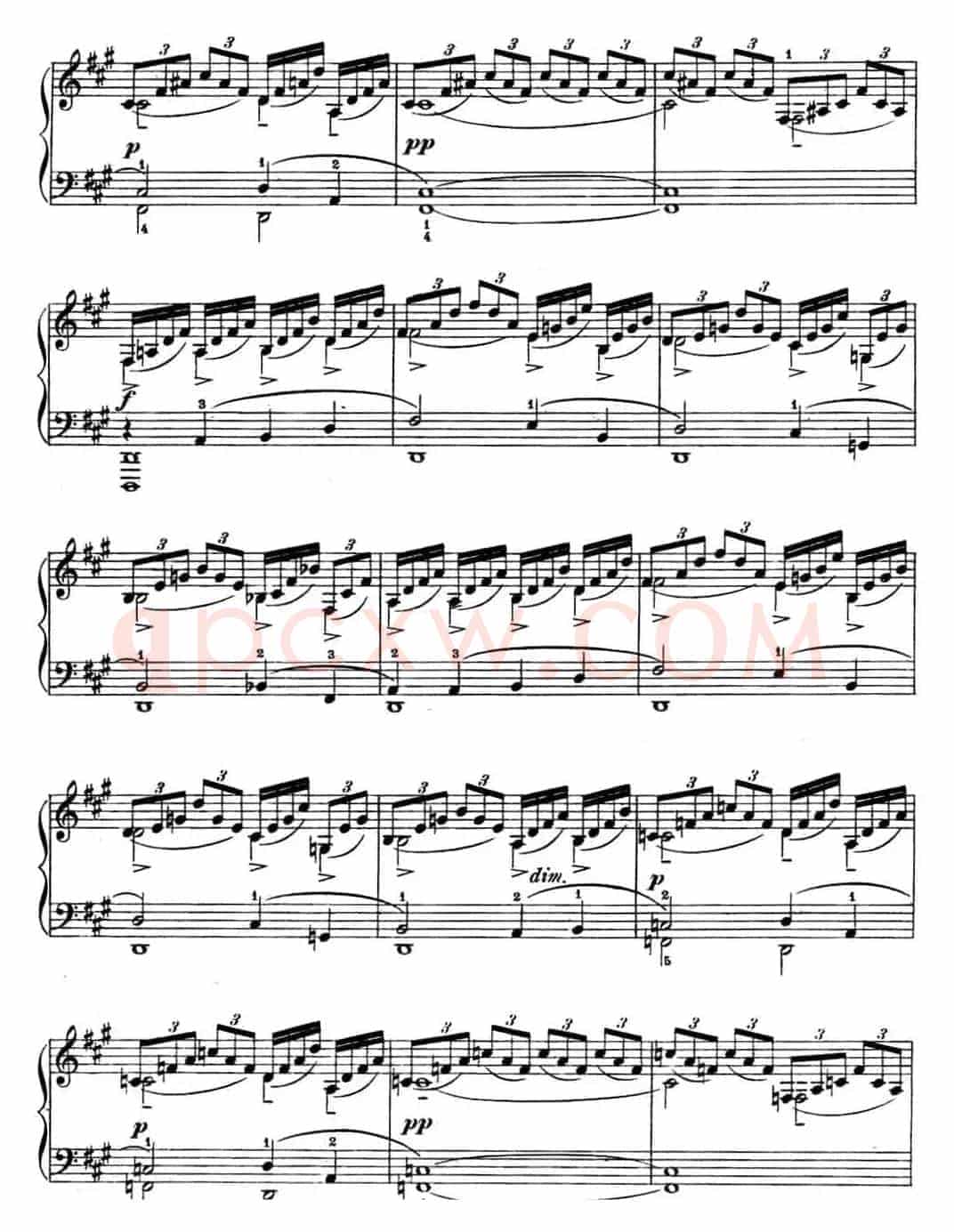 拉赫玛尼诺夫 幻想小品集 Op.3 No.4 小丑 升f小调