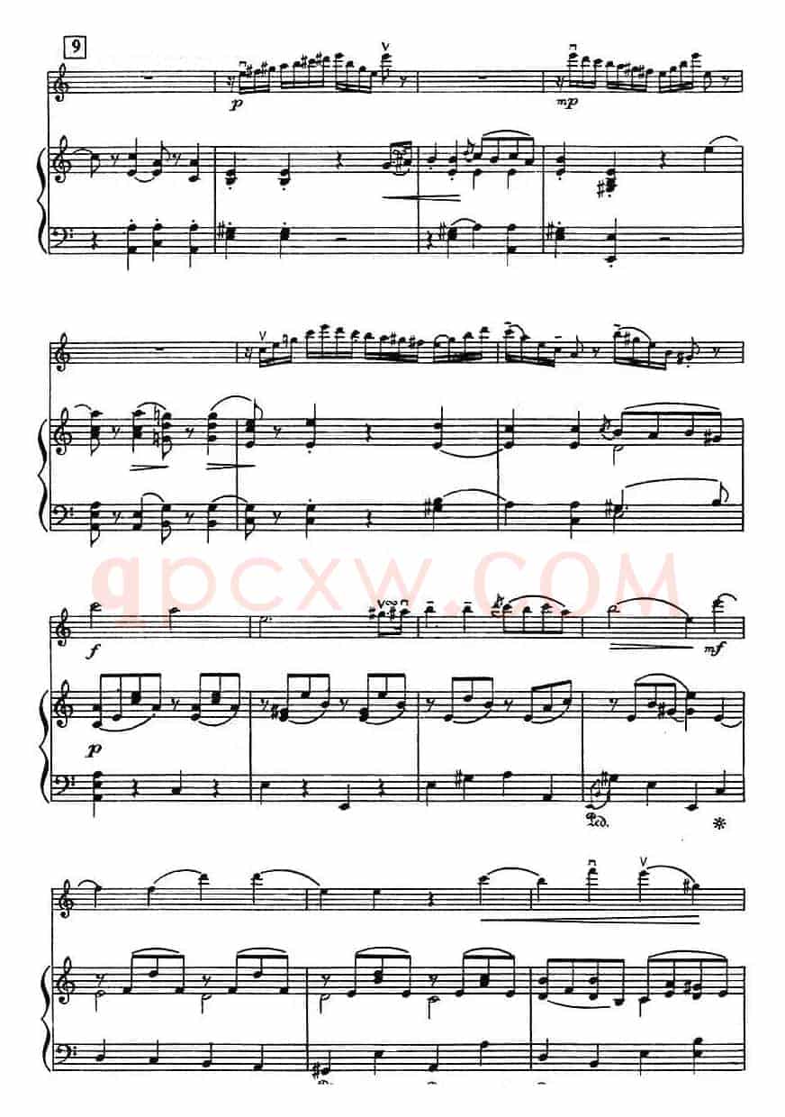 第二十二协奏曲（a小调、小提琴+钢琴伴奏）