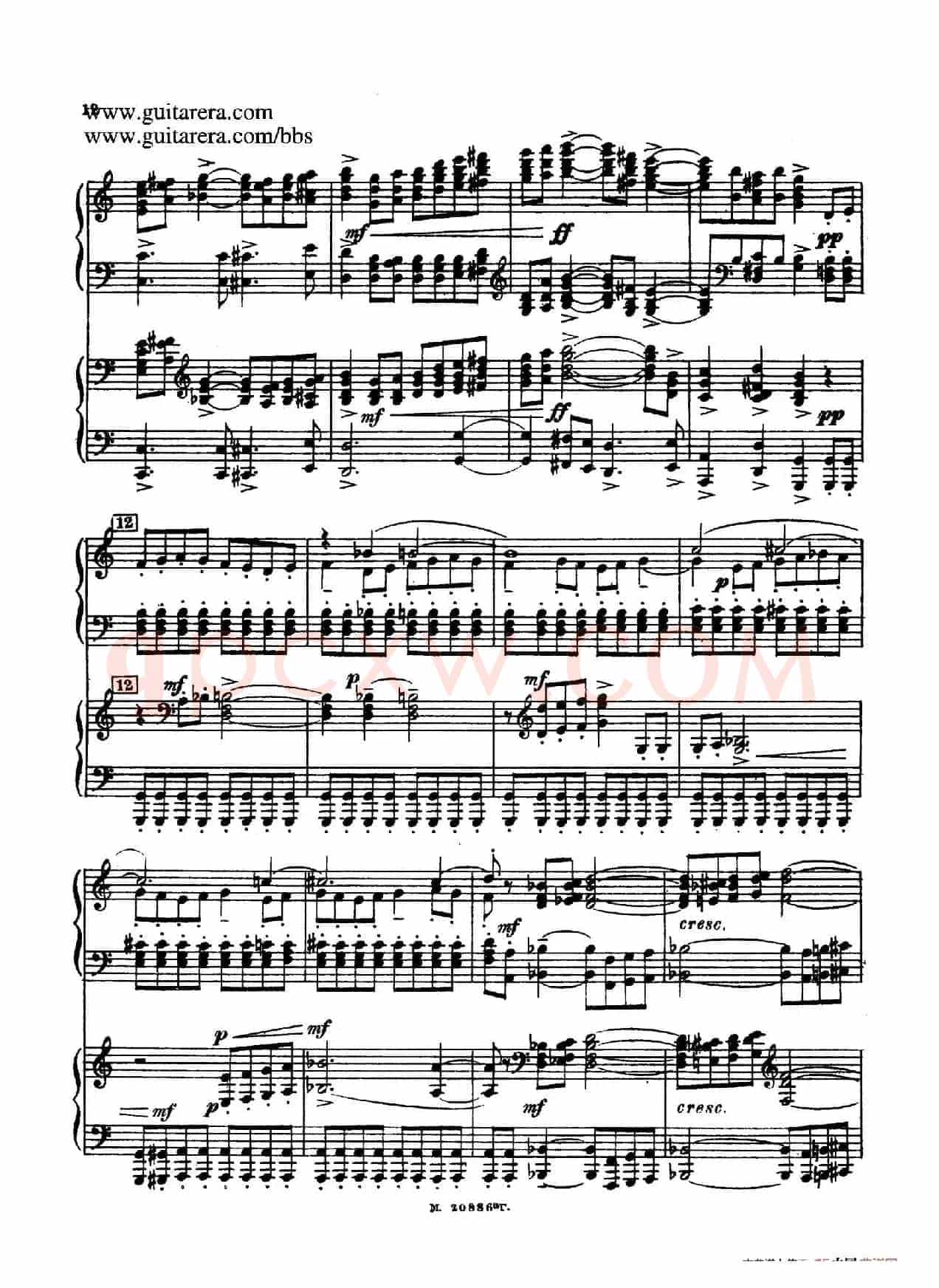 第二双钢琴组曲 Suite for Two Pianos No.2 Op.17(1. 引子 Introduction)