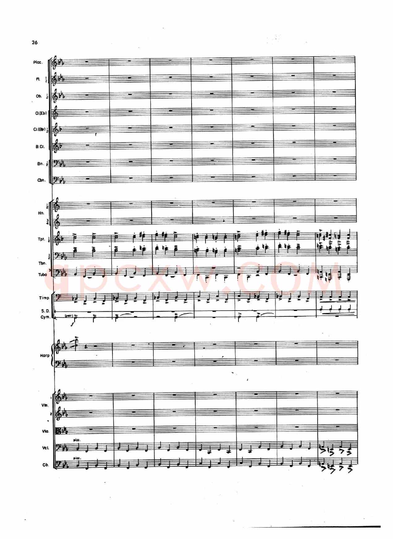 OVERTURE TO CANDIDE(《坎迪德》序曲)(交响乐总谱)