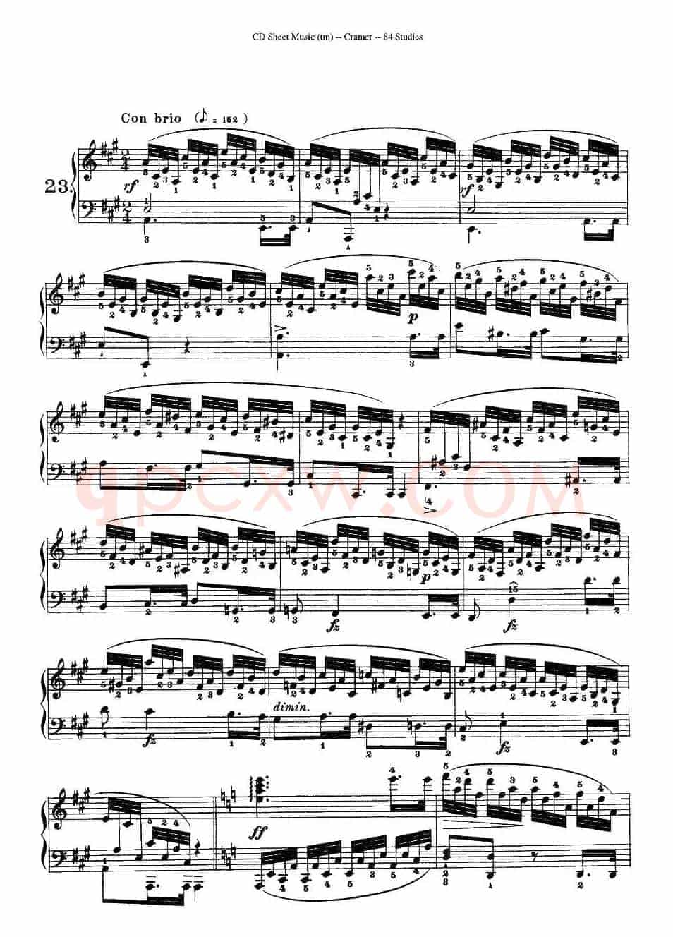 Cramer - 84 exercices（21—25）（克拉莫84首钢琴练习曲）