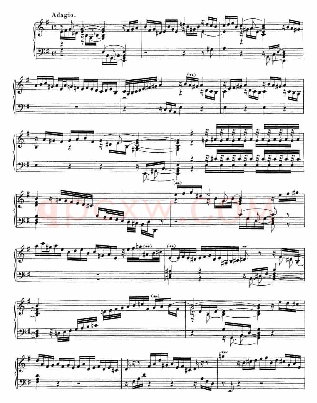 Toccata BWV 914（7首托卡塔·No.5 e小调）