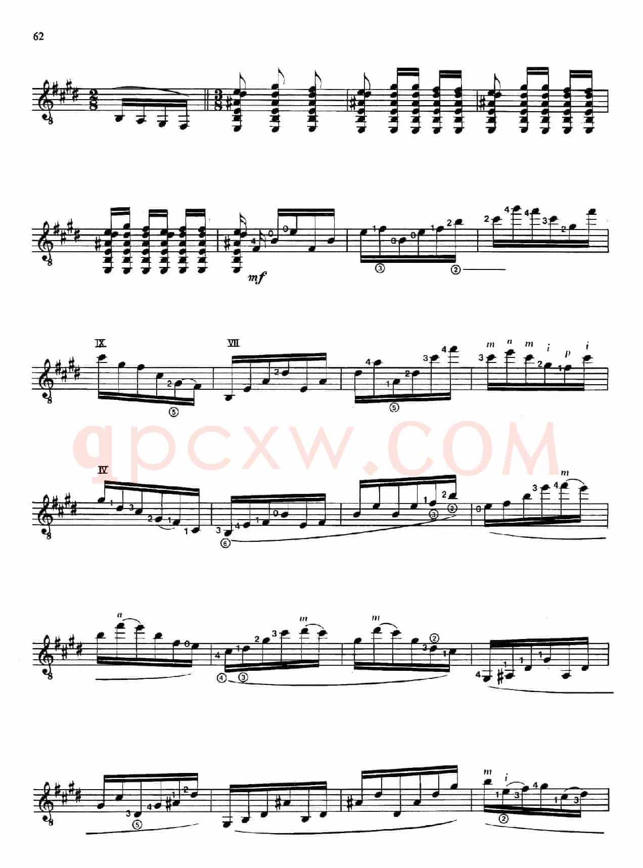 Joaquin Rodrigo Music for Guitar（罗德里戈吉他音乐P61-68）（古典吉他）