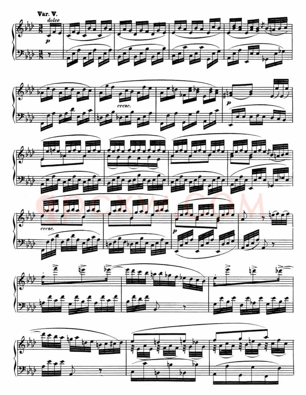 贝多芬钢琴奏鸣曲12 葬礼进行曲 降A大调 Op.26 A-flat major