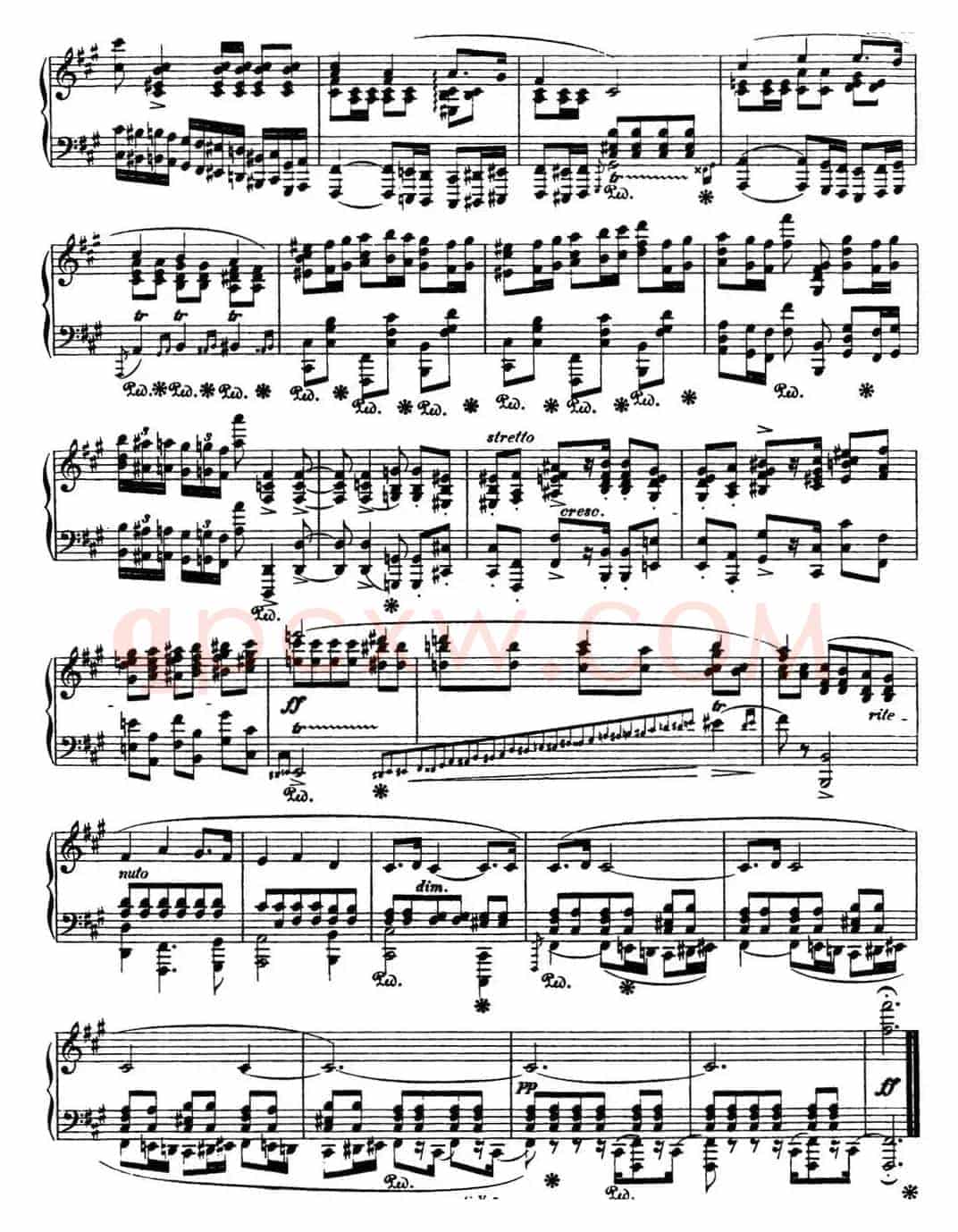 肖邦 波兰舞曲 Op.44 升f小调 Polonaise