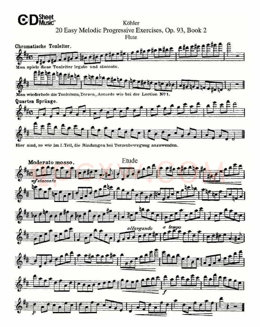 柯勒练习曲作品93号（二）