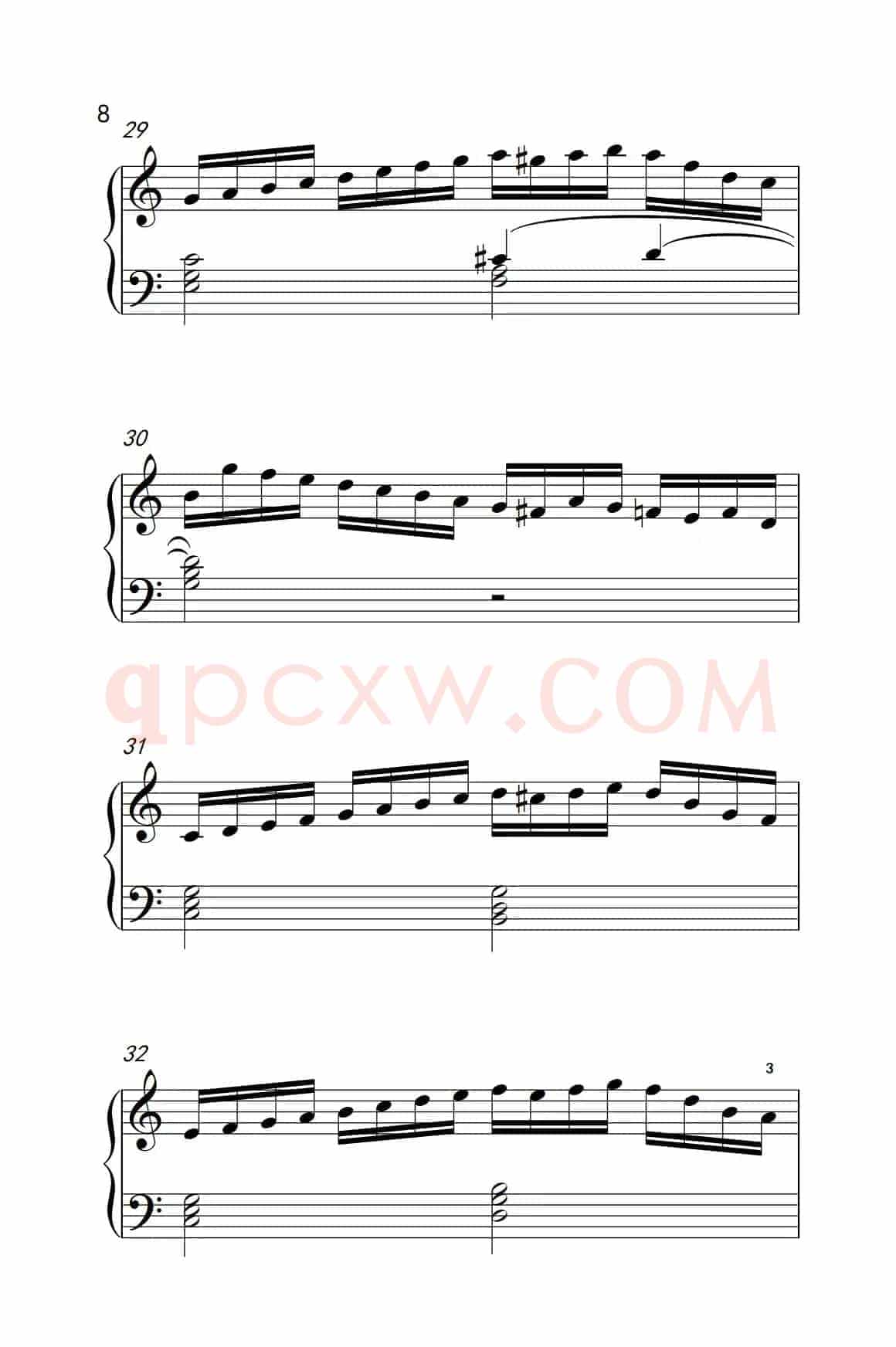 莫什科夫斯基 钢琴练习曲（第五首）