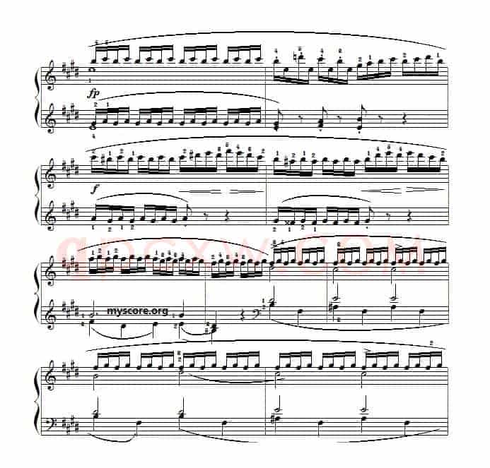 车尔尼（Czerny）849第22首曲谱及练习指导