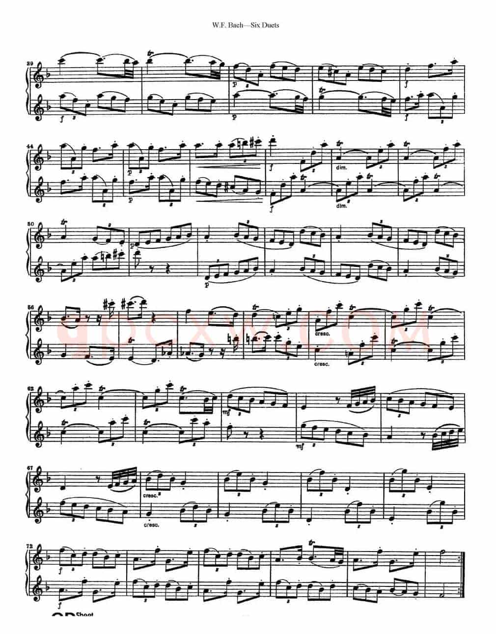 Six Duets（6首二重奏）（4）