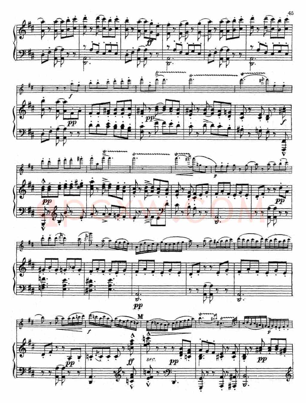 Symphonie Espagnole Op.21，No.5（西班牙交响曲）（小提琴+钢琴伴奏）