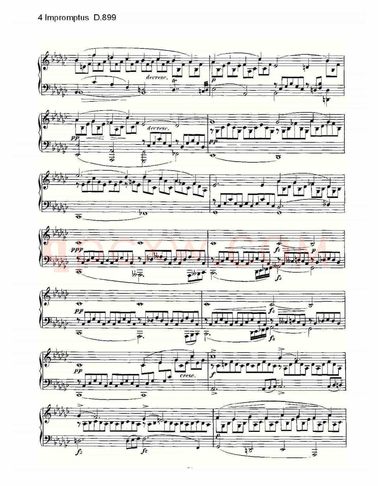 4 Impromptus D.899(4人即兴演奏 D.899)